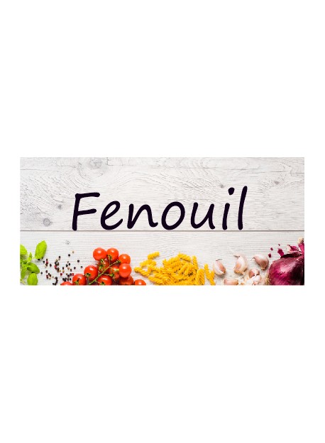 Étiquette Fenouil pots et bocaux