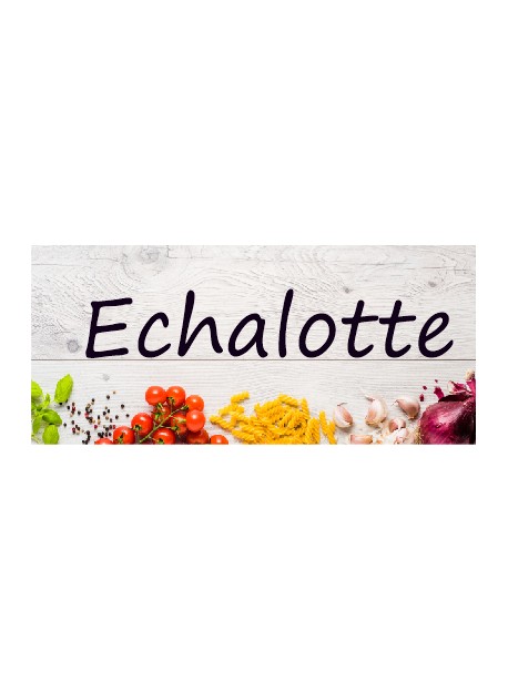 Étiquette Échalote pots et bocaux