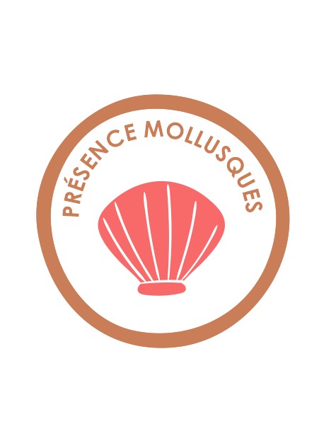 Sticker présence allergène mollusques