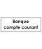 Sticker compte courant banque classement administratif