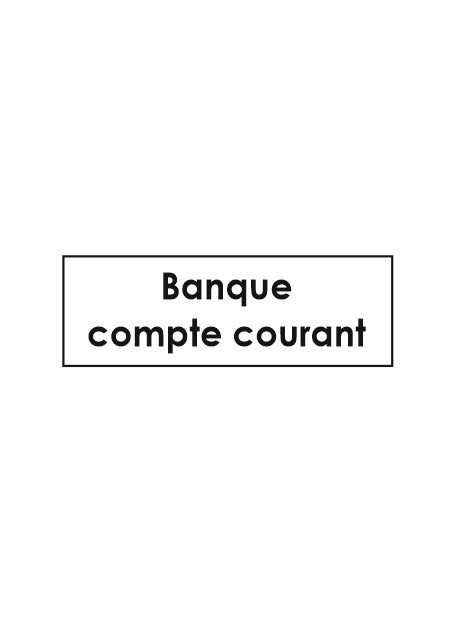 Sticker compte courant banque classement administratif