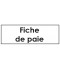 Sticker paie classement administratif