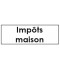 Sticker impôts maison classement administratif