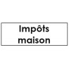 Sticker impôts maison classement administratif