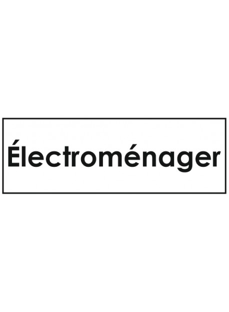 Sticker électroménager classement administratif
