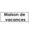 Sticker maison de vacances  porte-clé