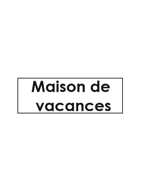 Sticker maison de vacances  porte-clé