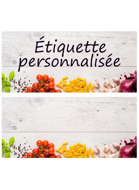 Étiquette personnalisée épices