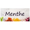 Étiquette Menthe pots et bocaux