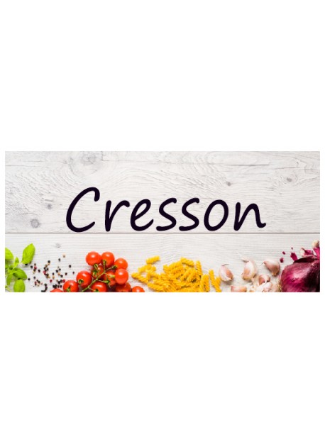Étiquette Cresson pots et bocaux