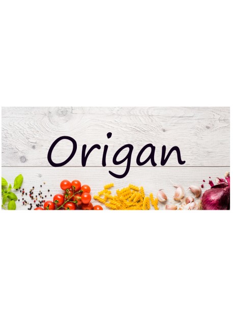 Étiquette Origan pots et bocaux