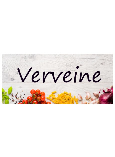 Étiquette Verveine pots et bocaux