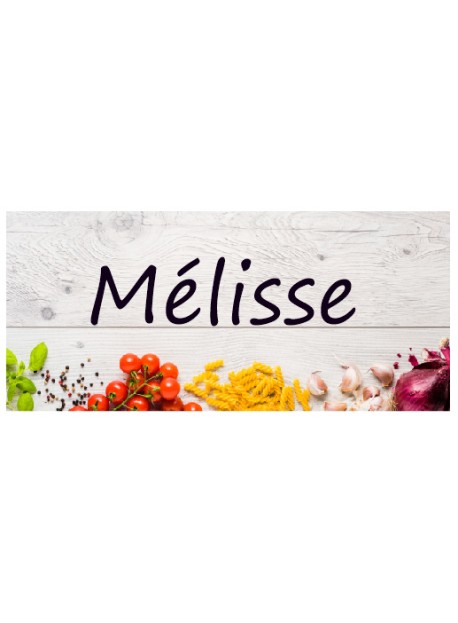 Étiquette Melisse pots et bocaux