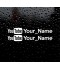 Étiquette logo Youtube personnalisé
