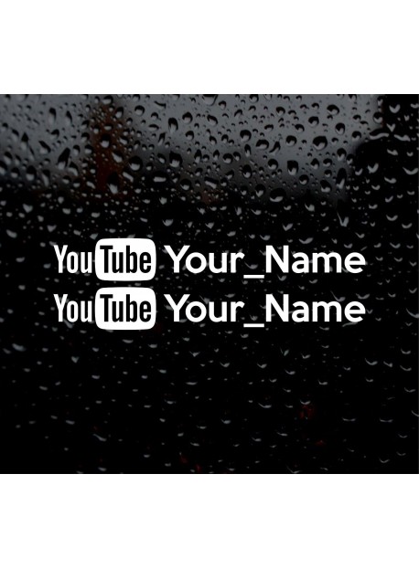 Étiquette logo Youtube personnalisé