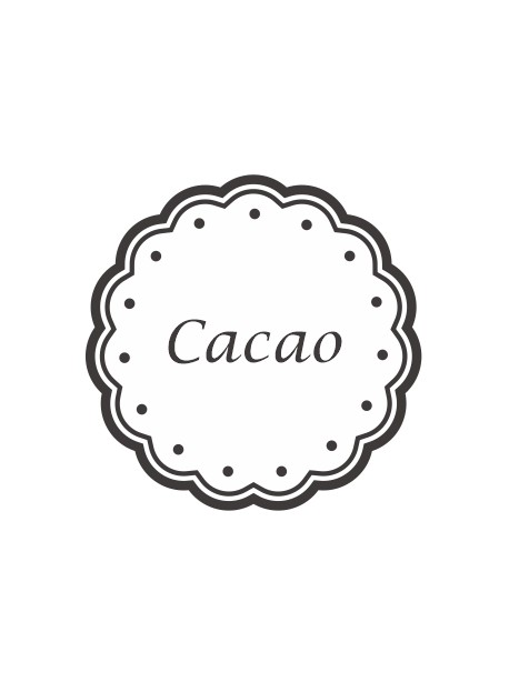 Étiquette Cacao pots et bocaux