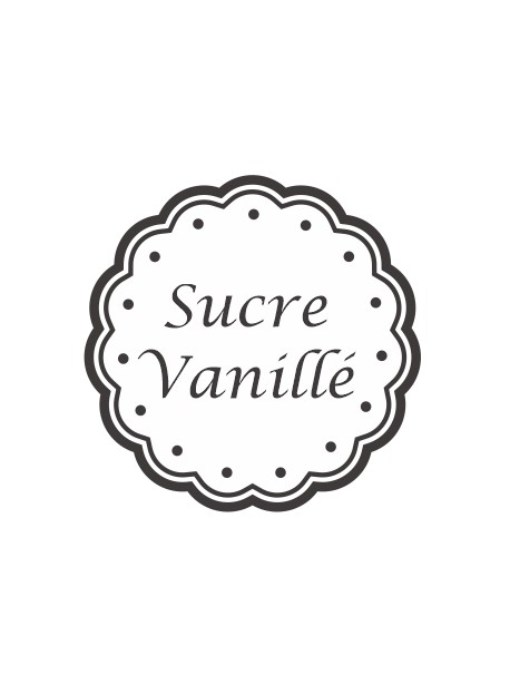 Étiquette Sucre Vanillé pots et bocaux