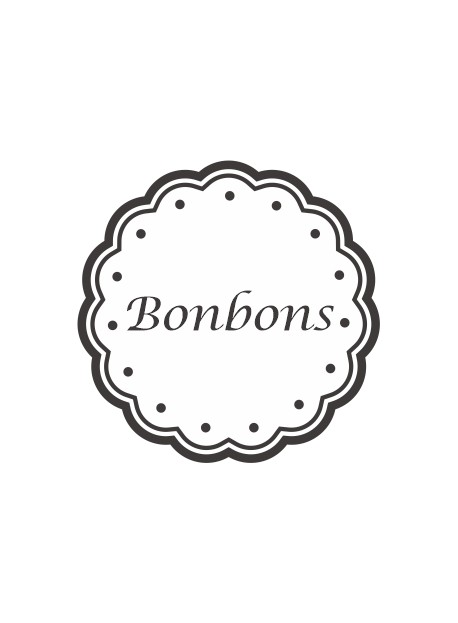 Étiquette Bonbons pots et bocaux