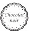 Étiquette Chocolat noir pots et bocaux