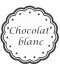 Étiquette Chocolat blanc pots et bocaux