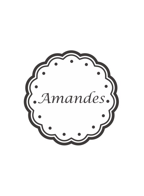 Étiquette Amandes pots et bocaux