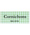Étiquette autocollante Cornichons conserve