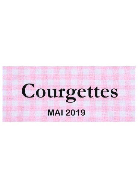Étiquette autocollante Courgettes conserve