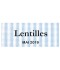 Étiquette autocollante Lentilles conserve