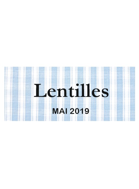 Étiquette autocollante Lentilles conserve