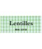 Étiquette autocollante Lentilles conserve