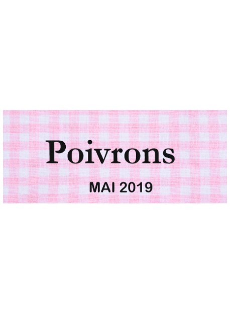 Étiquette autocollante Poivrons conserve