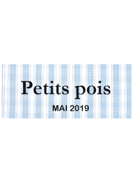 Étiquette autocollante Petis pois conserve