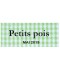 Étiquette autocollante Petis pois conserve