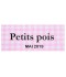 Étiquette autocollante Petis pois conserve