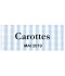 Étiquette autocollante Carottes conserve