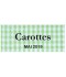 Étiquette autocollante Carottes conserve
