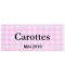 Étiquette autocollante Carottes conserve