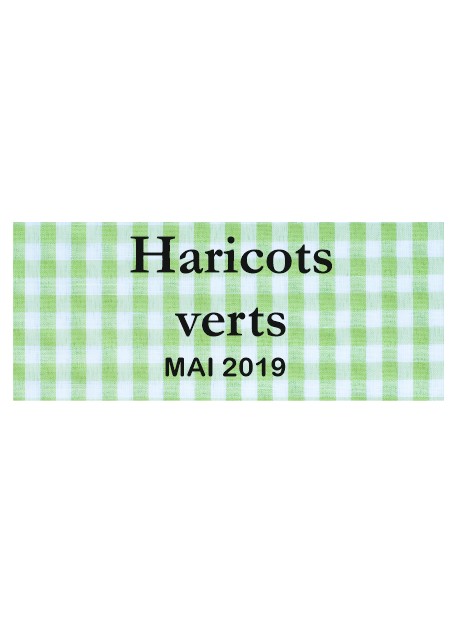 Étiquette autocollante Haricots verts conserve