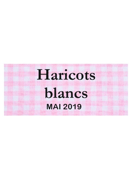 Étiquette autocollante Haricots blancs conserve