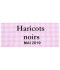 Étiquette autocollante Haricots noirs conserve