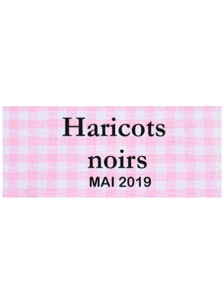 Étiquette autocollante Haricots noirs conserve