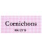 Étiquette autocollante Cornichons conserve