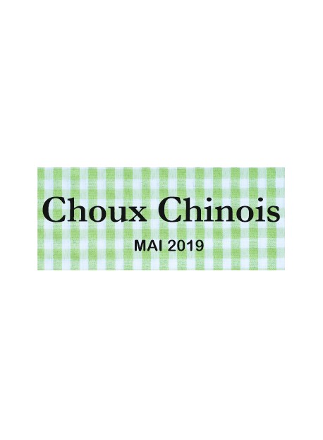 Étiquette autocollante Choux Chinois  conserve
