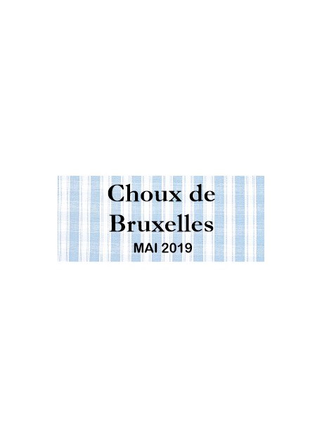 Étiquette autocollante Choux de Bruxelles conserve
