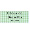 Étiquette autocollante Choux de Bruxelles conserve