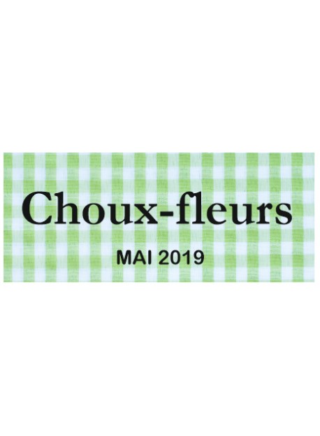 Étiquette autocollante Choux-fleurs conserve