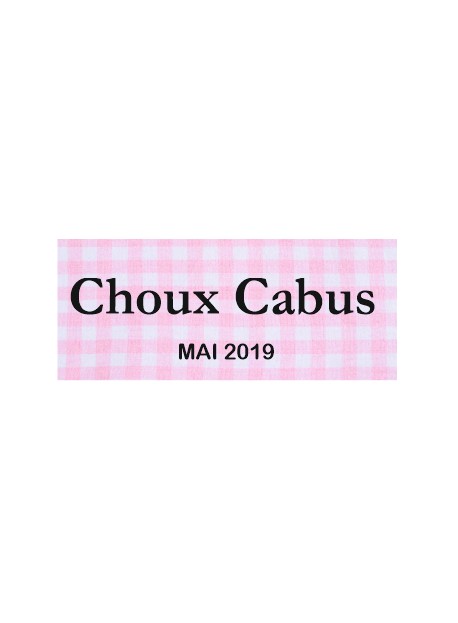 Étiquette autocollante Choux Cabus conserve