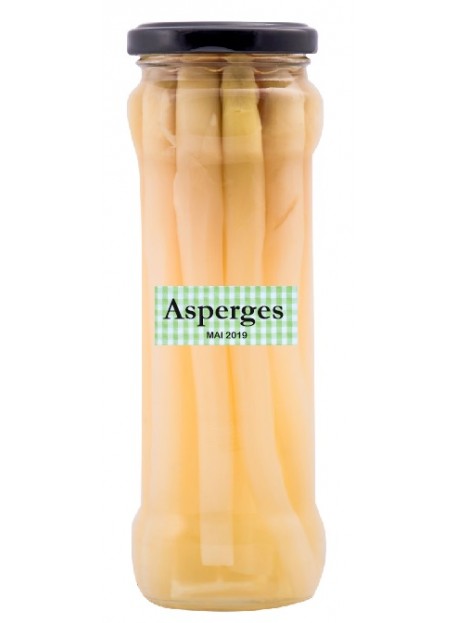 Étiquette autocollante Asperges conserve