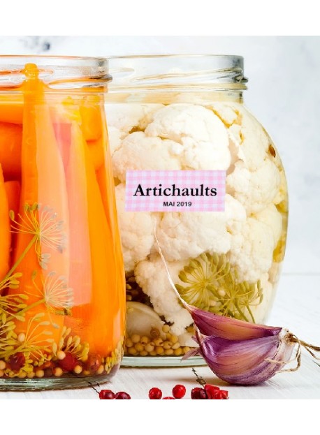 Étiquette autocollante Artichaut conserve