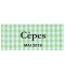 Étiquette autocollante Cèpes conserve